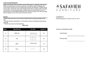 Safavieh AMH5734 Manual