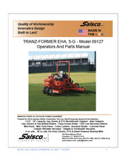Salsco 09127 Operator And Parts Manual