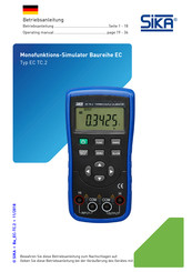 SIKA EC TC.2 Operating Manual