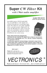 Vectronics VEC-821K Manual