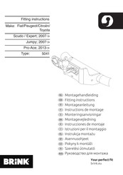 Brink 5041 Fitting Instructions Manual