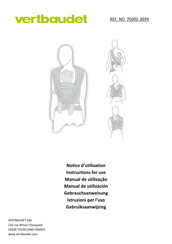 VERTBAUDET 70302-3034 Instructions For Use Manual