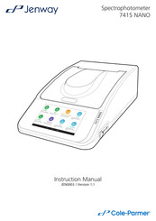 Cole Parmer Jenway 7415 NANO Instruction Manual