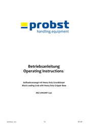 probst AKZ-UNIGRIP-1230 Operating Instructions Manual