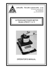 Ohmic instruments UPM-DT-10 Operator's Manual