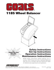 HENNESSY INDUSTRIES Coats 1185 Operation Instructions Manual