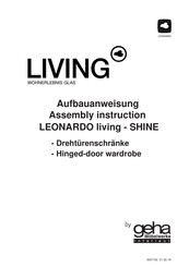 Geha Möbelwerke LEONARDO Living SHINE 7730/200 Assembly Instruction Manual