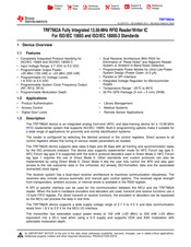 Texas Instruments TRF7962A Manual
