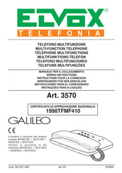 Elvox Galileo 3570 Wiring Instructions