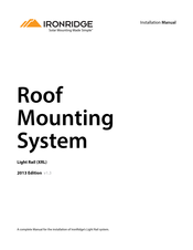 IRONRIDGE XRL Light Rail Installation Manual