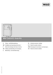 Wilo Wilo-Control EC-Drain PD1 Installation And Operating Instructions Manual