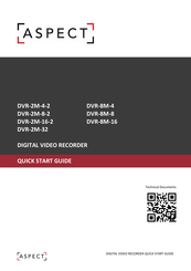 Aspect DVR-8M-16 Quick Start Manual