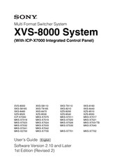 Sony XVS Series User Manual
