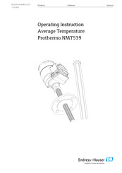 Endress+Hauser Prothermo NMT539 Operating	 Instruction