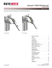 RITE-HITE Genisys GRH-700 Dok-Lok Owner's Manual