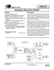 Cirrus Logic CDB4272 Manual