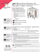 Curtis WB-14-12 Instructions
