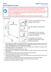 Getinge Arjohuntleigh TENOR Quick Reference Manual