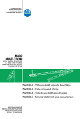 Maco MULTI-TREND Installation Instructions Manual