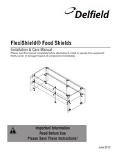 Delfield FlexiShield DCFSROG-2 Installation & Care Manual