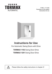 Tormax 1102 Instructions For Use Manual