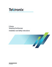 Tektronix TSO820 Installation And Safety Instructions