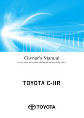 Toyota C-HR Owner's Manual