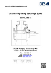 Desmi MODULAR S-N Series Operation And Maintenance Instruction