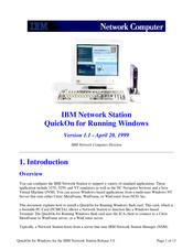 IBM QuickOn for Running Windows Manual
