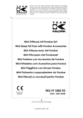 Team Kalorik TKG FT 1003 FO Operating Instructions Manual