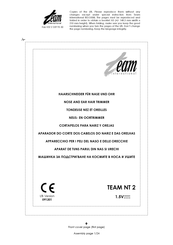 Team International NT 2 Operating Instructions Manual