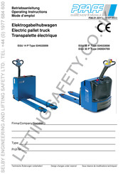 PFAFF silberblau EGU 22P Operating Instructions Manual
