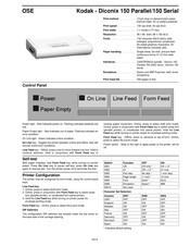 Kodak Diconix 150 Parallel Manual