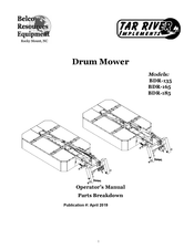 Belco Tar River BDR-135 Operator's Manual