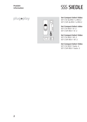 SSS Siedle Compact Select CSVF 850 Series Product Information
