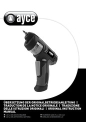Ayce 5611 Original Instruction Manual