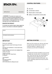 Stack-On QPS-2012-E Instructions Manual