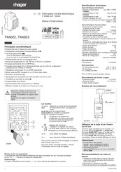 Hager TXA022 User Instruction