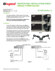 Legrand AC1030 Instruction/Installation Sheet