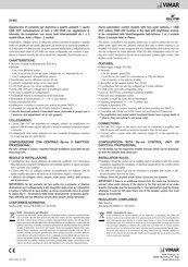 Vimar by-me 01483 Quick Start Manual