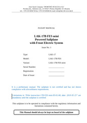 Sportine Aviacija LAK-17B FES mini Flight Manual