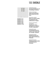 SSS Siedle RG/SR 611-3/1 SM Product Information