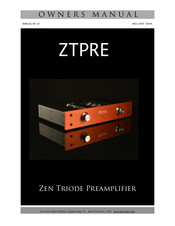 Decware Zen Triode Preamp Owner's Manual