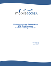 MobileAccess MA 1000 Installation And Configuration Manual