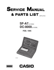 Casio DC-8000 Service Manual & Parts List