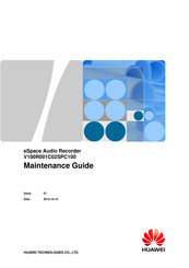 Huawei V100R001C02SPC100 Maintenance Manual
