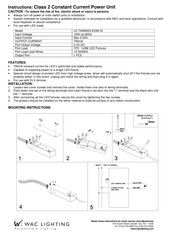 Wac Lighting LD-700MA03-EDIM-IS Instructions