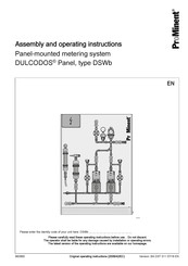 ProMinent DULCODOS DSWb S115 Assembly And Operating Instructions Manual