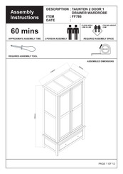 JD Williams TAUNTON FF786 Assembly Instructions Manual