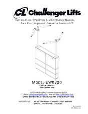 Challenger Lifts EnviroLift EW0820S090 Installation, Operation & Maintenance Manual